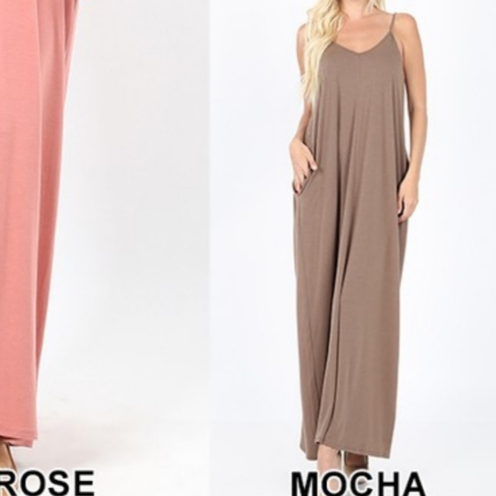 V Neck Maxi Harem Dress S - XL - Picture 6 of 8